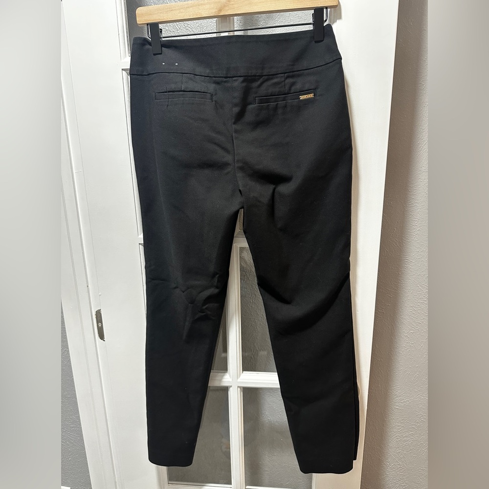 Anne Klein Black with Gold Detail Dress Pants - Picture 4 of 8